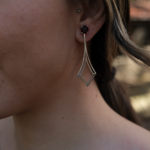 Pendiente Instinto Granate