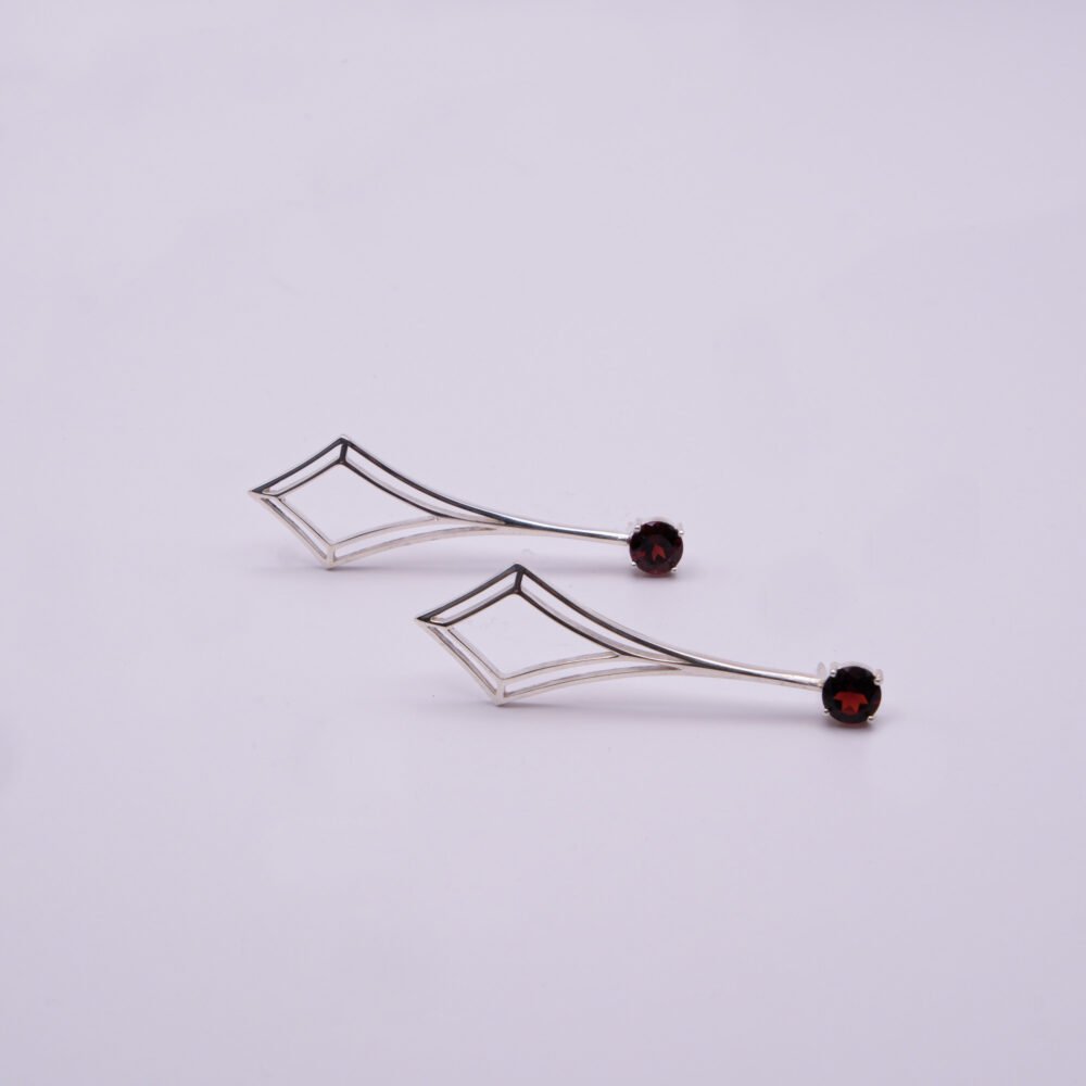 Pendiente Instinto Granate