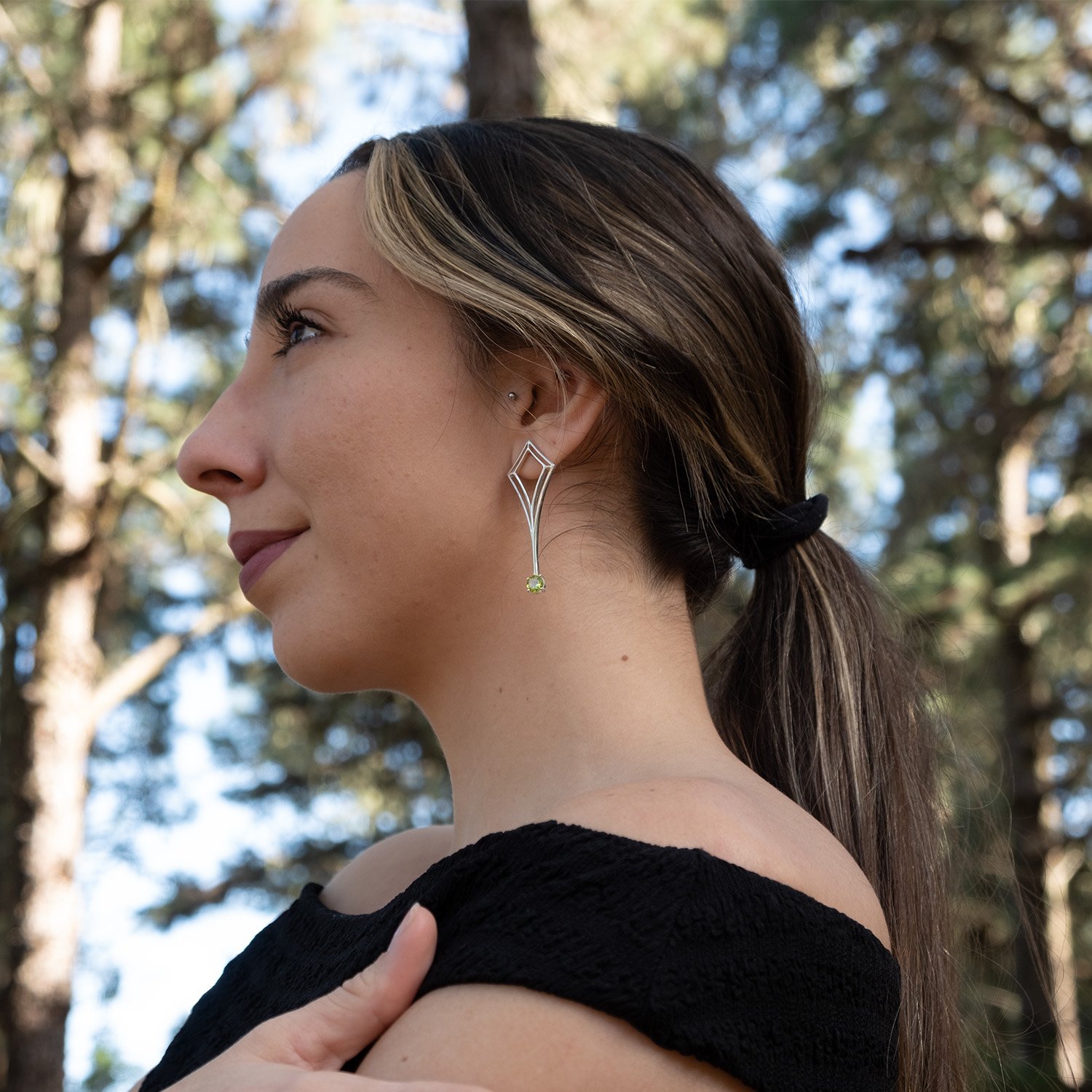 Pendiente Instinto Peridoto