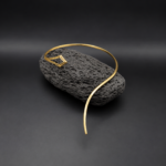 Choker dorado plano largo Choker Instinto
