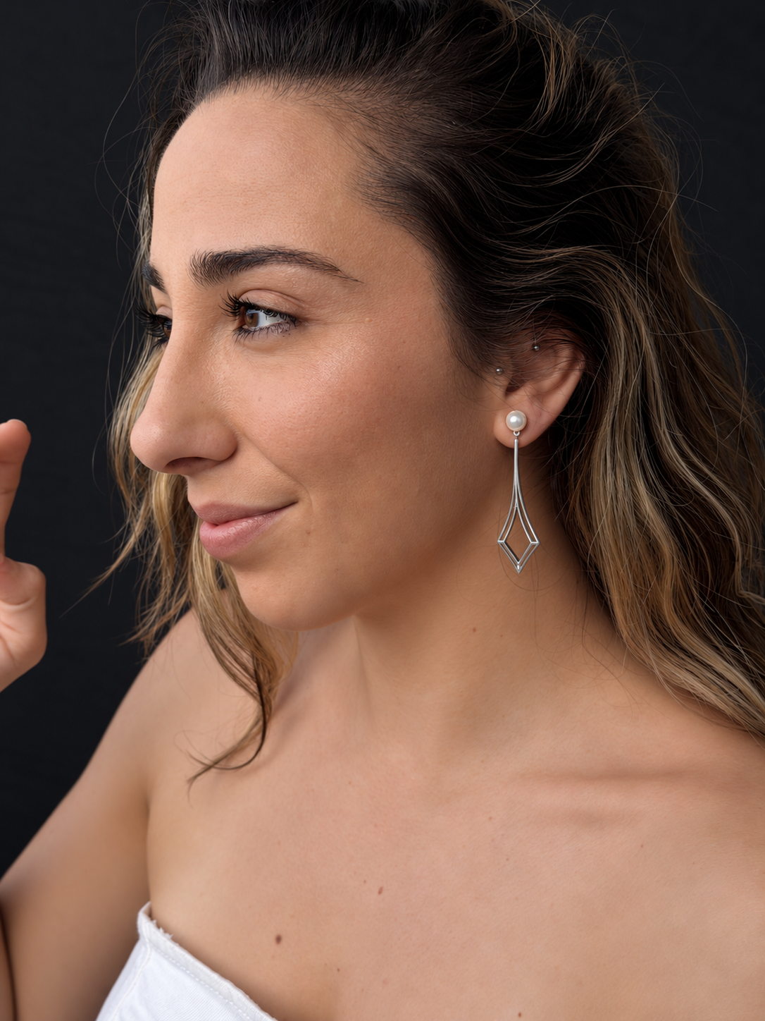 Pendientes Instinto con Perla