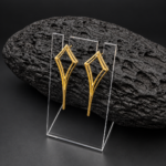 Pend.Liso.Oro.rombo Pendientes Lisos Instinto