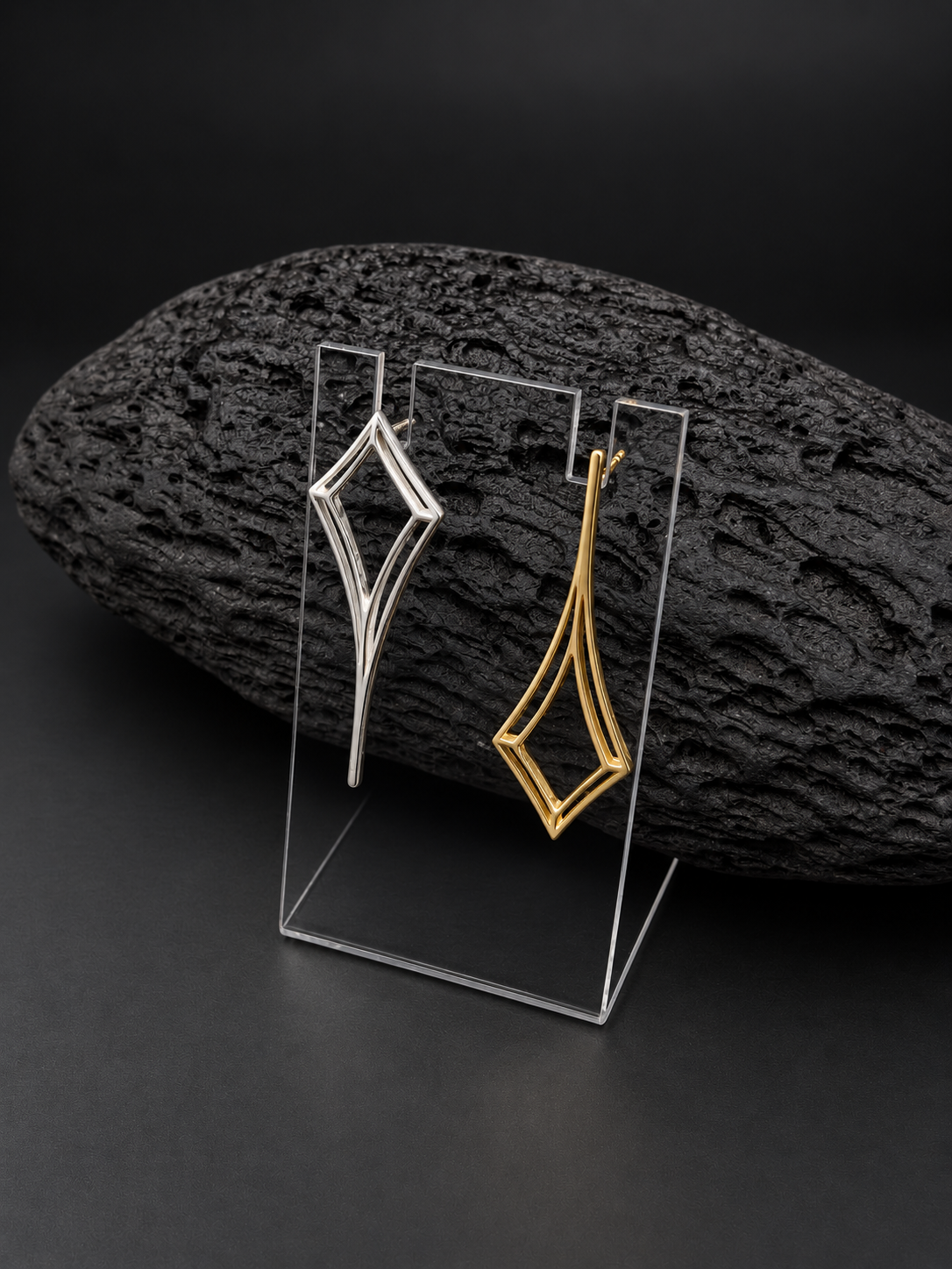 Pendientes Liso Asimétricos
