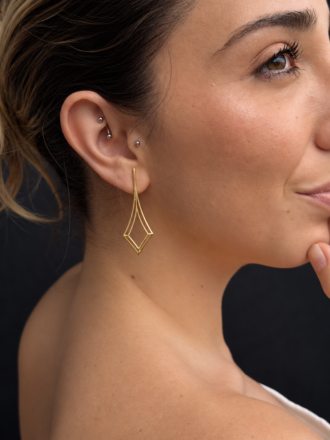 Pendientes Liso Asimétricos