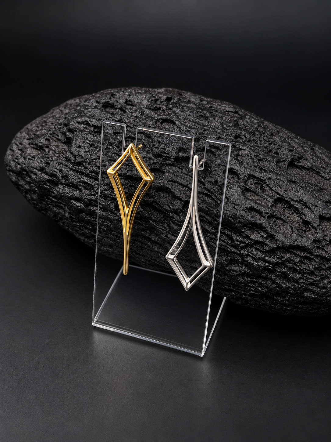 Pendientes Liso Asimétricos